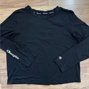 Champion Black Long Sleeve Tee